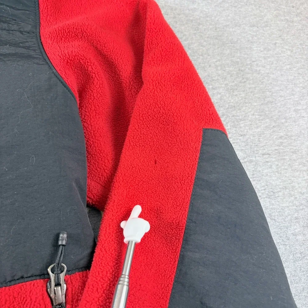 The North Face Denali Fleece Jacket Mens XL Red Black Full Zip Polartec Coat